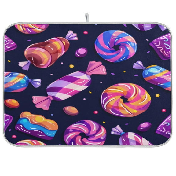 Kitchen Drying Mat 16x18In Drying Dish Mat Dish Drying Mats Kitchen Countertop Multi-Function Drain Drying Mat Kitchen Table Magic Candy