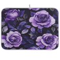 thumbnail image 1 of Kitchen Drying Mat 16x18In Drying Dish Mat Dish Drying Mats Kitchen Countertop Multi-Function Drain Drying Mat Kitchen Table Purple Rose2, 1 of 8