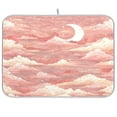 thumbnail image 1 of Kitchen Drying Mat 18x24In Drying Dish Mat Dish Drying Mats Kitchen Countertop Multi-Function Drain Drying Mat Kitchen Table Cartoon Pink Cloud, 1 of 8