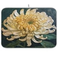 thumbnail image 1 of Kitchen Drying Mat 18x24In Drying Dish Mat Dish Drying Mats Kitchen Countertop Multi-Function Drain Drying Mat Kitchen Table Colorful Chrysanthemum, 1 of 8