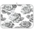 thumbnail image 1 of Kitchen Drying Mat 18x24In Drying Dish Mat Dish Drying Mats Kitchen Countertop Multi-Function Drain Drying Mat Kitchen Table Gray Flowers Seamless, 1 of 8
