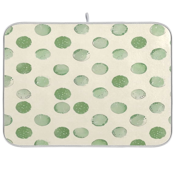 Kitchen Drying Mat 18x24In Drying Dish Mat Dish Drying Mats Kitchen Countertop Multi-Function Drain Drying Mat Kitchen Table Green Bubble