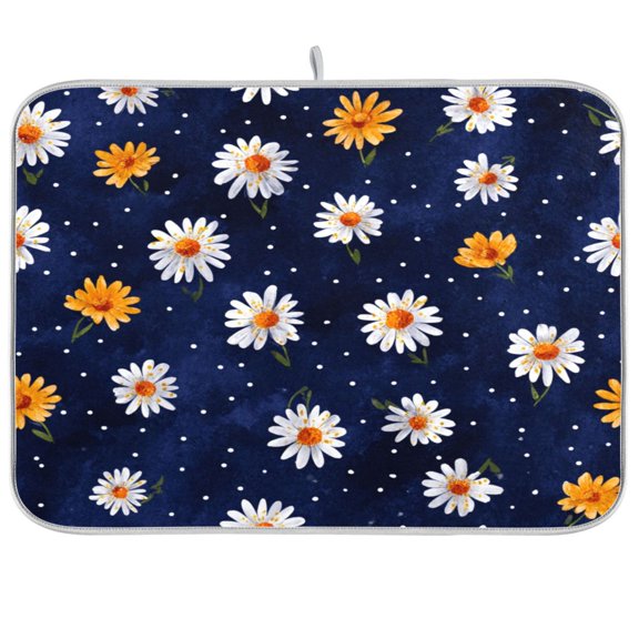 Kitchen Drying Mat Kitchen Drying Pad 16x18In Drying Dish Mat Dish Drying Mats Kitchen Countertop Multi-Function Drain Drying Mat Airy Breath Pattern