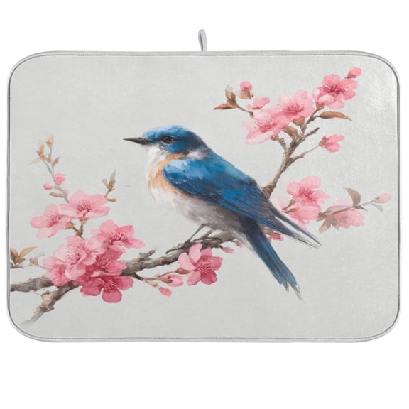 Kitchen Drying Mat Kitchen Drying Pad 16x18In Drying Dish Mat Dish Drying Mats Kitchen Countertop Multi-Function Drain Drying Mat Bird