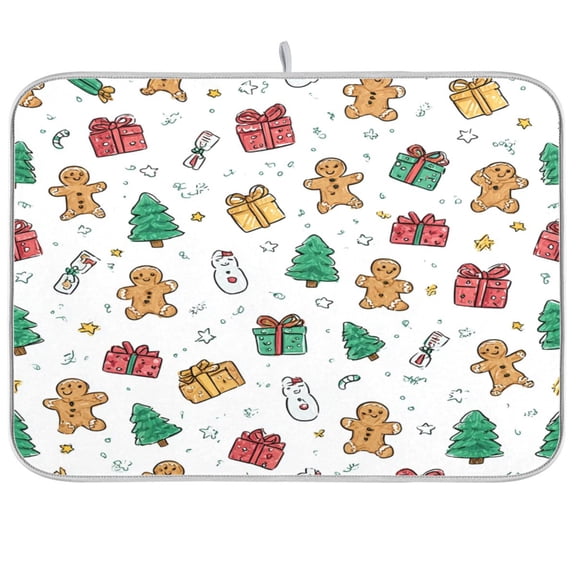 Kitchen Drying Mat Kitchen Drying Pad 16x18In Drying Dish Mat Dish Drying Mats Kitchen Countertop Multi-Function Drain Drying Mat Christmas Gift Cute