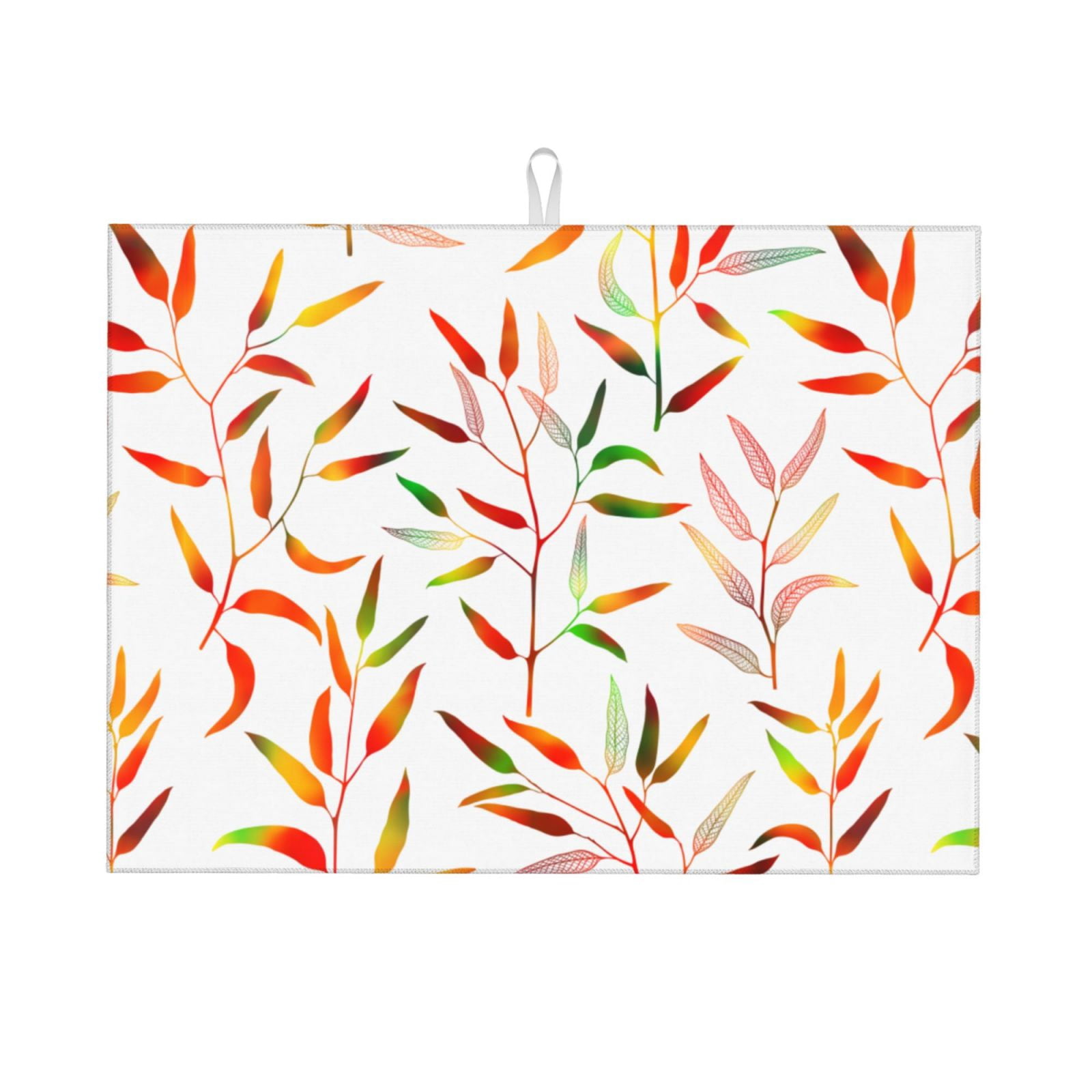 Drying Pad Pattern Kitchen Drying Mat,Peace Sign Rastafari Pattern Dish Drying Pad For ...
