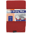 thumbnail image 1 of Kitchen Drying Mat Red Dish Drying Mat - 12" x 18" - Kitchen Essentials - 1 Dish Drying Mat with Flexible Microfiber Material, 1 of 4