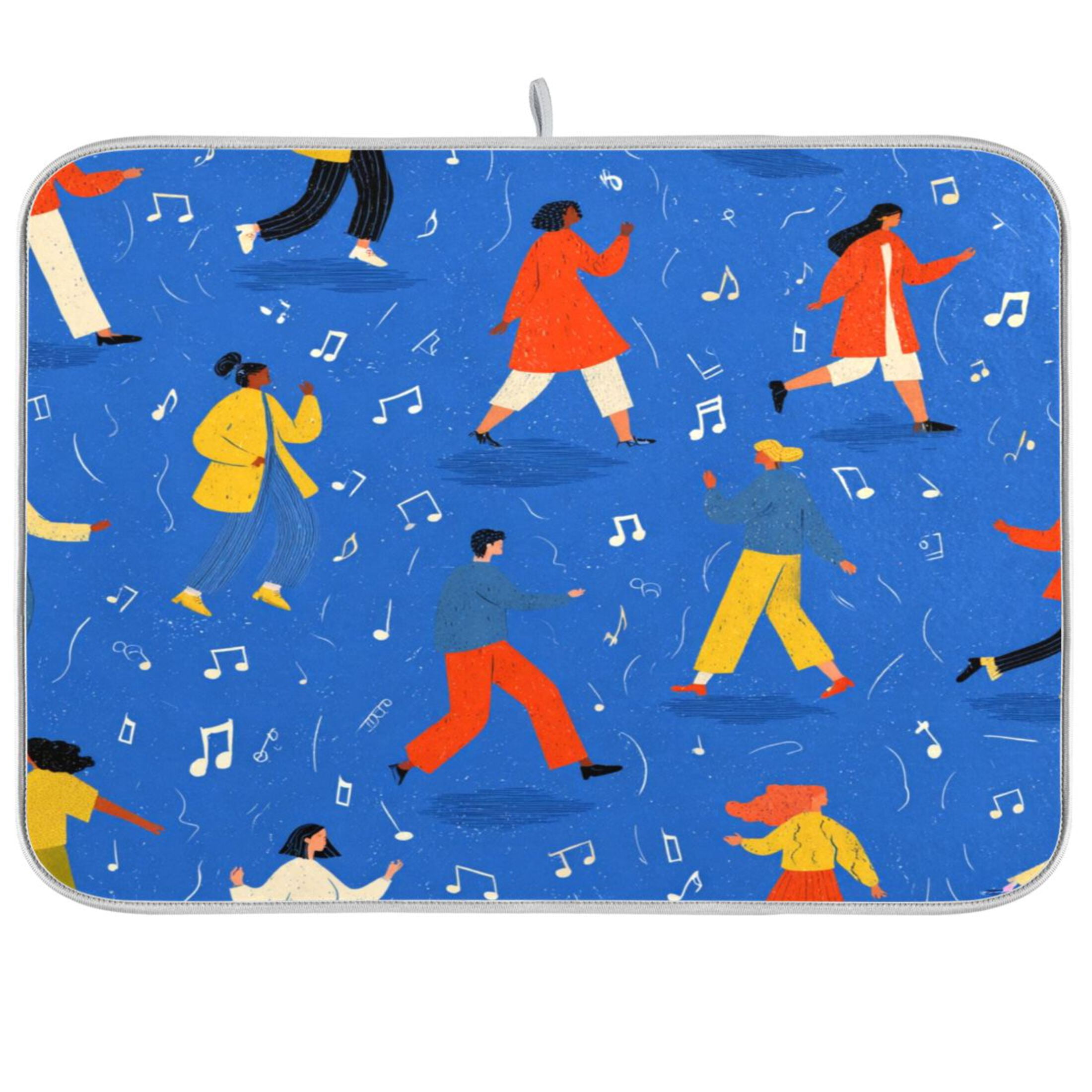 Kitchen Drying Mat Super Absorbent Heat Resistant Reversible & Foldable ...