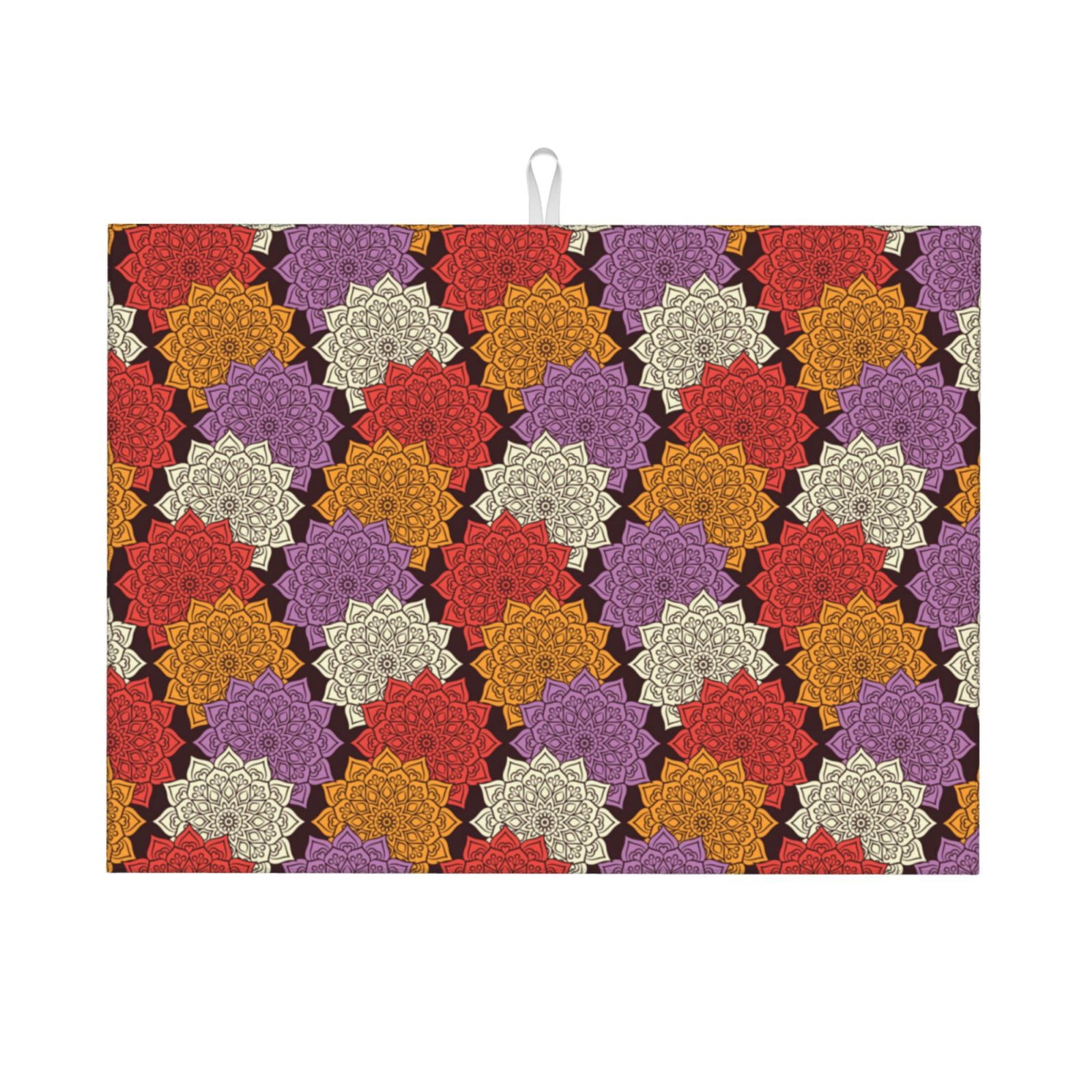Drying Pad Pattern Kitchen Drying Matarabesque Pattern Dish Drying Pad For Kitchen ...