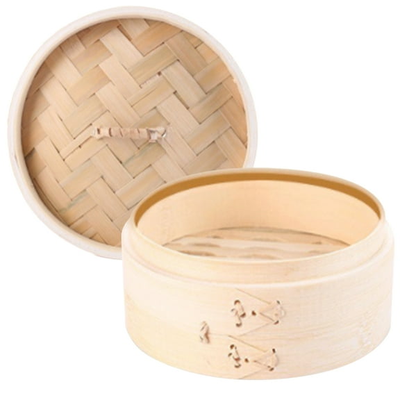 Kitchen Dumpling Steamer Basket Chinese Bamboo Steel Bao Pot Stainless Convenient