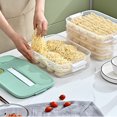 thumbnail image 1 of Kitchen Dumpling Storage Lunchbox，Meal Prep Container with Cover, Freezer And Dishwasher Safe Food Storage Containers, Reusable Dumpling Storage Lunchbox on Clearance, 1 of 9