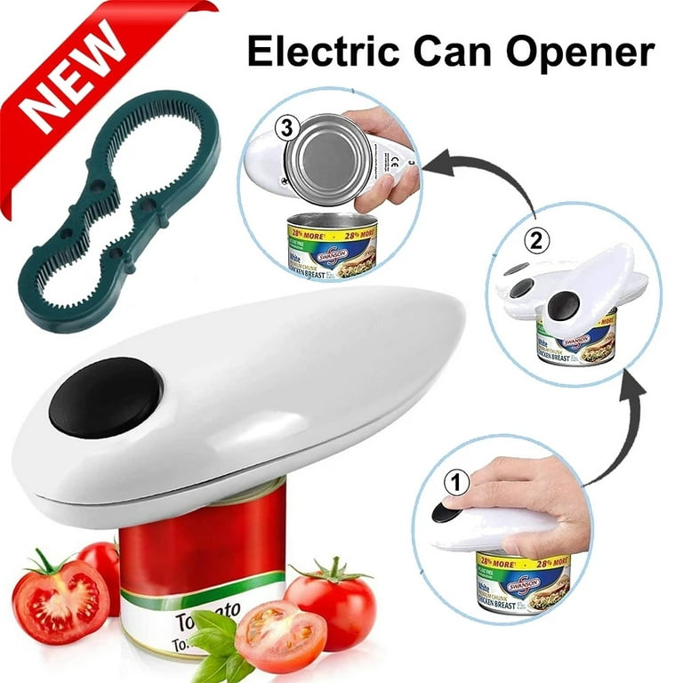 Electric Can Opener, Open Your Cans with A Simple Push of Button