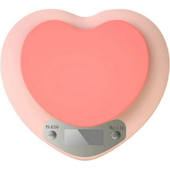 Kitchen Electronic Scale,Digital Heart-shaped With USB/Battery Electronic Balance For Food Precision Weighing Steelyard Digital Food Scale,Multi-function Scale Food Scale(1g-5kg)
