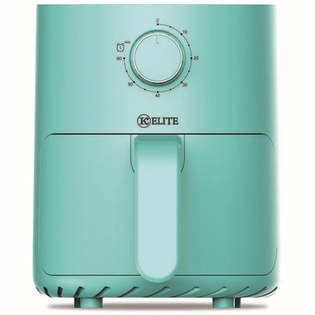 Kitchen Elite 2.2 Qt Compact Mechanical Air Fryer with Manual Knob Controls, Blue