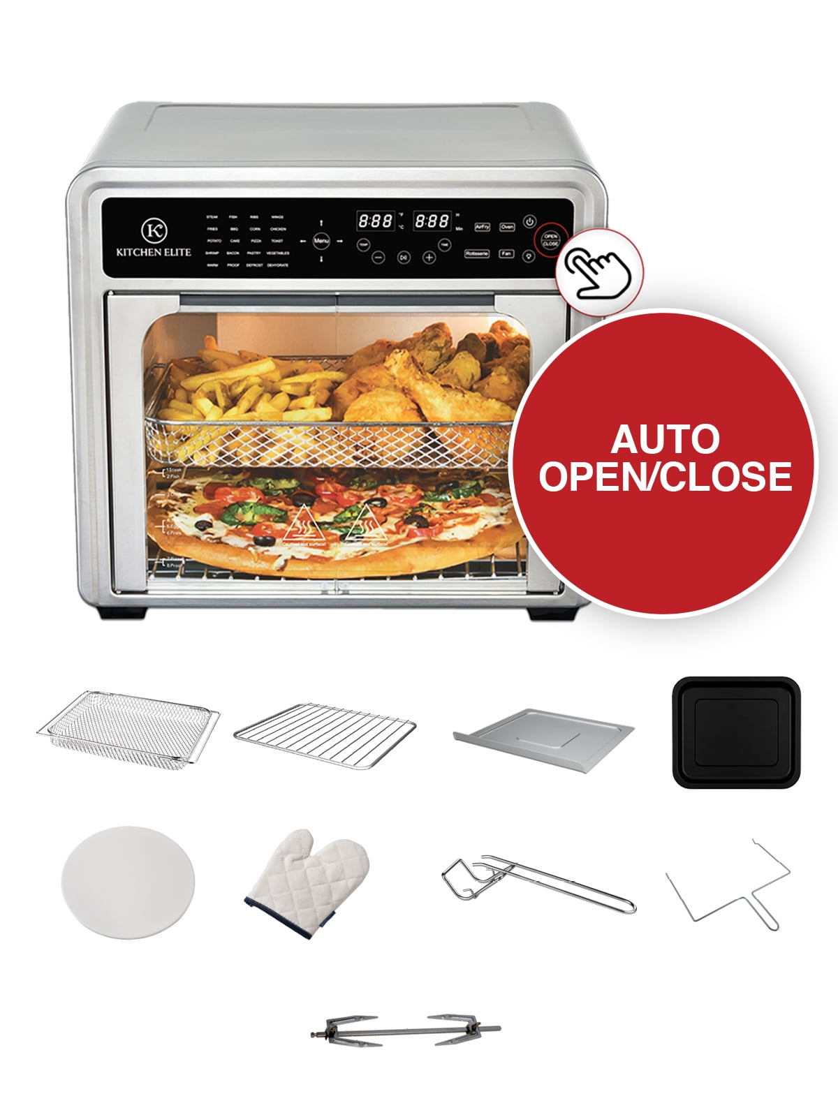 Kitchen Elite 30QT French Door Air Fryer Oven | 20-in-1 Multi