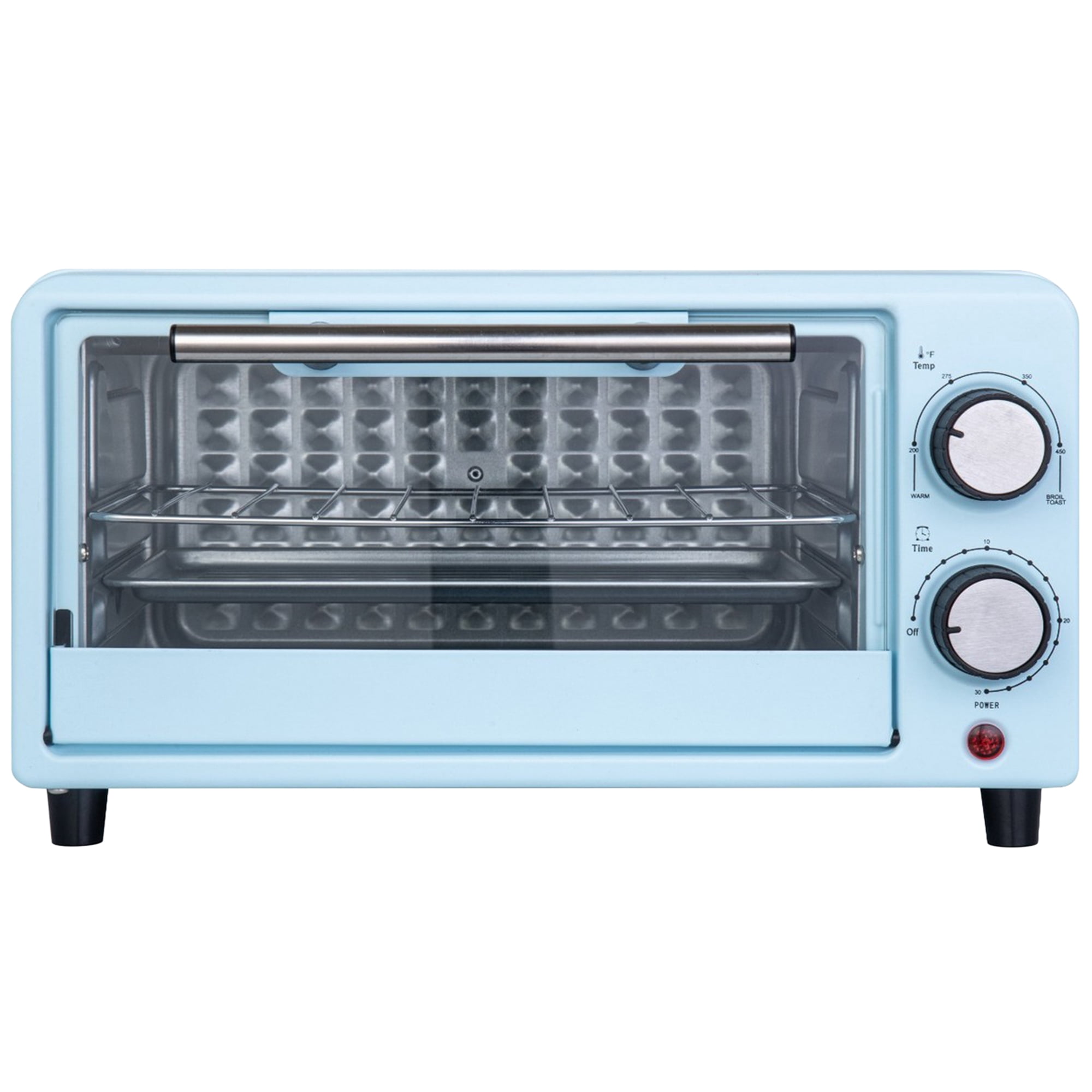 Kitchen Elite Compact Countertop Toaster Oven, Stainless Steel Tray, 4 ...