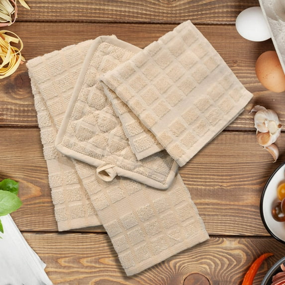 Kitchen Ensemble Collection 12 PK Type: Kitchen Towel, Color: Tan, Size: Kitchen Towel 15"X25" 12 PK