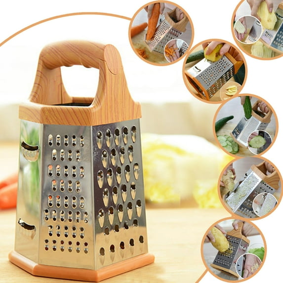 Kitchen Essentials Clearance!Lloopyting Vegetable Planing Steel Multifunctional 6-Sided Grater Stainless Kitchen,Dining Bar 1Pc Wire Cutter White Pp+Stainless Steel+Pvc