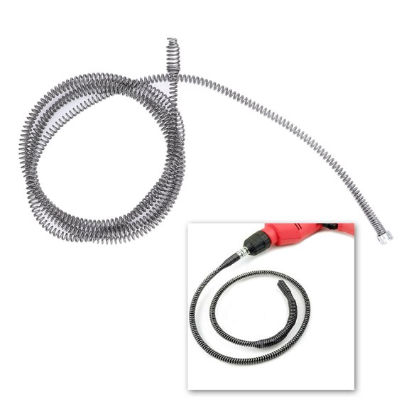 Kitchen Essentials Drain Auger Cable, Manganese Steel Drain Snake Clog Remover for Plumbing /9.8 FT