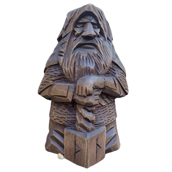 Kitchen Essentials Odin Viking Statue Resin Ornaments Art Craft for Home Outdoor Garden Decoration
