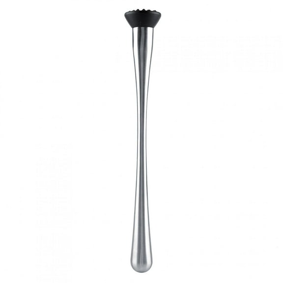 Kitchen Essentials Stainless Steel Cocktail Muddler with Long Handle, DIY Fruit Mixer for Mojito, Drink Wine and More, Sturdy Tool for Bar, Restaurant, Pub and Home