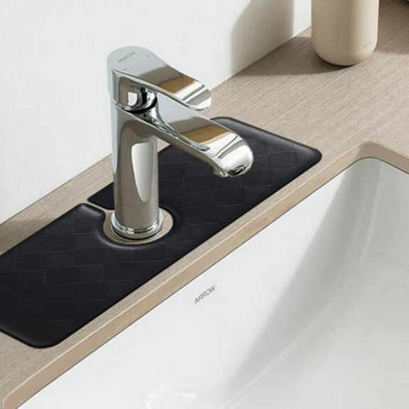 Kitchen Faucet Absorbent Mat Counter Sink Absorbent Pad for Kitchen Bathroom Rubber Faucet Drying Mat