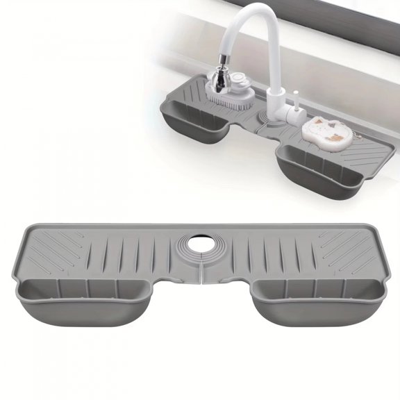 Kitchen Faucet Absorbent Mat Sink Splash Guard Silicone Drainage Drying Pad Countertop Protection Kitchen Tool Accessories 2025
