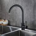 Kitchen Faucet Black Bronze Kitchen Sink Hot and Cold Mixer Tap 304