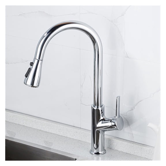 Kitchen Faucet Black Pull Out Kitchen Tap Brushed Gold Pull Down Kitchen Mixer Rotating Sink Faucet Mixer Tap Brass ,Easy to Use