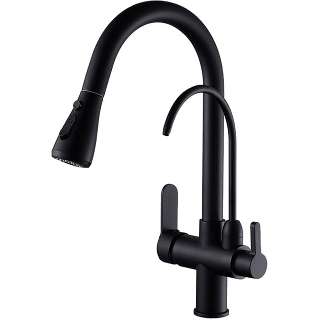 Kitchen Faucet with Drinking Filtered Water 360° Swivel Kitchen Sink