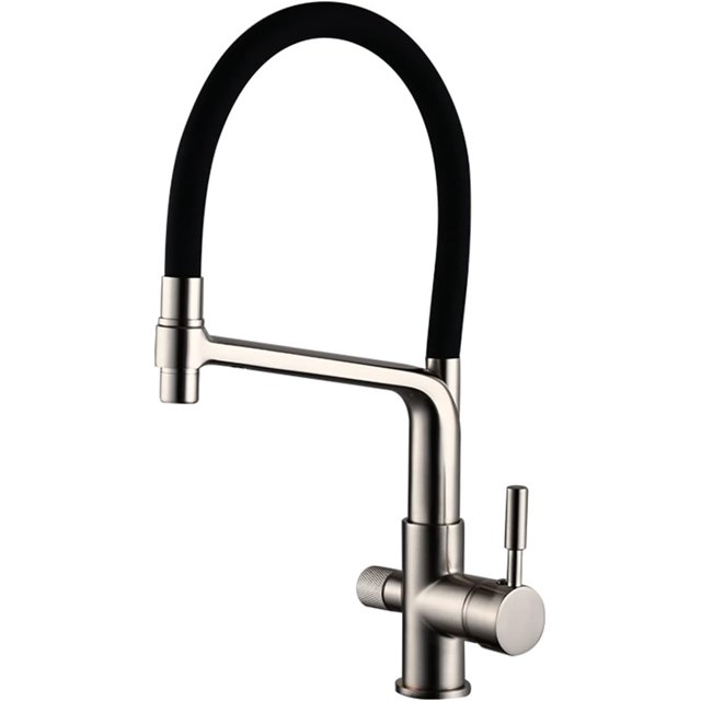 Kitchen Faucet with Drinking Water Filter Tap, 360° Swivel Kitchen Sink