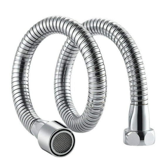 Kitchen Faucet Extender Stainless Steel Foldable Lengthy Design Vegetable Dish Washing Sprayer Extended Pipe