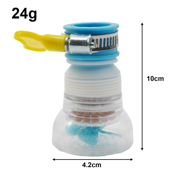 Kitchen Faucet Filter Extender 360° Rotatable Water Saving Attachment for Sink Bathroom Shower Adjustable Splash-Proof Sprayer Blue