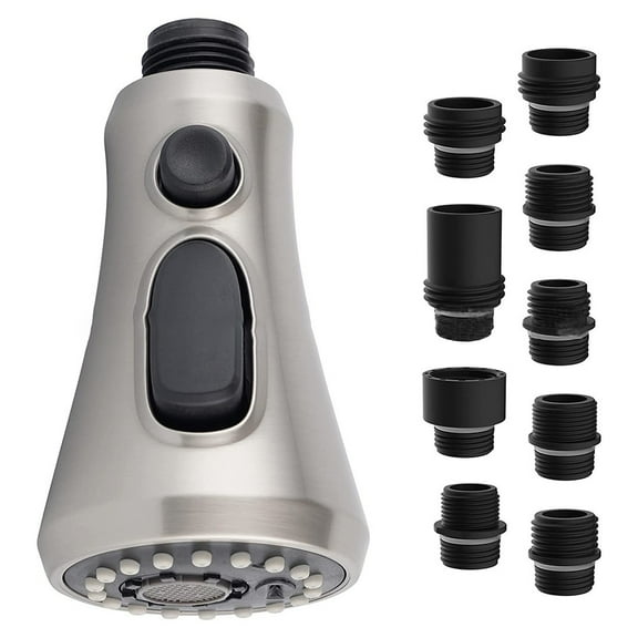 Kitchen Faucet Head Replacement with 9 Adapters, 3-Function Kitchen Sink Faucet