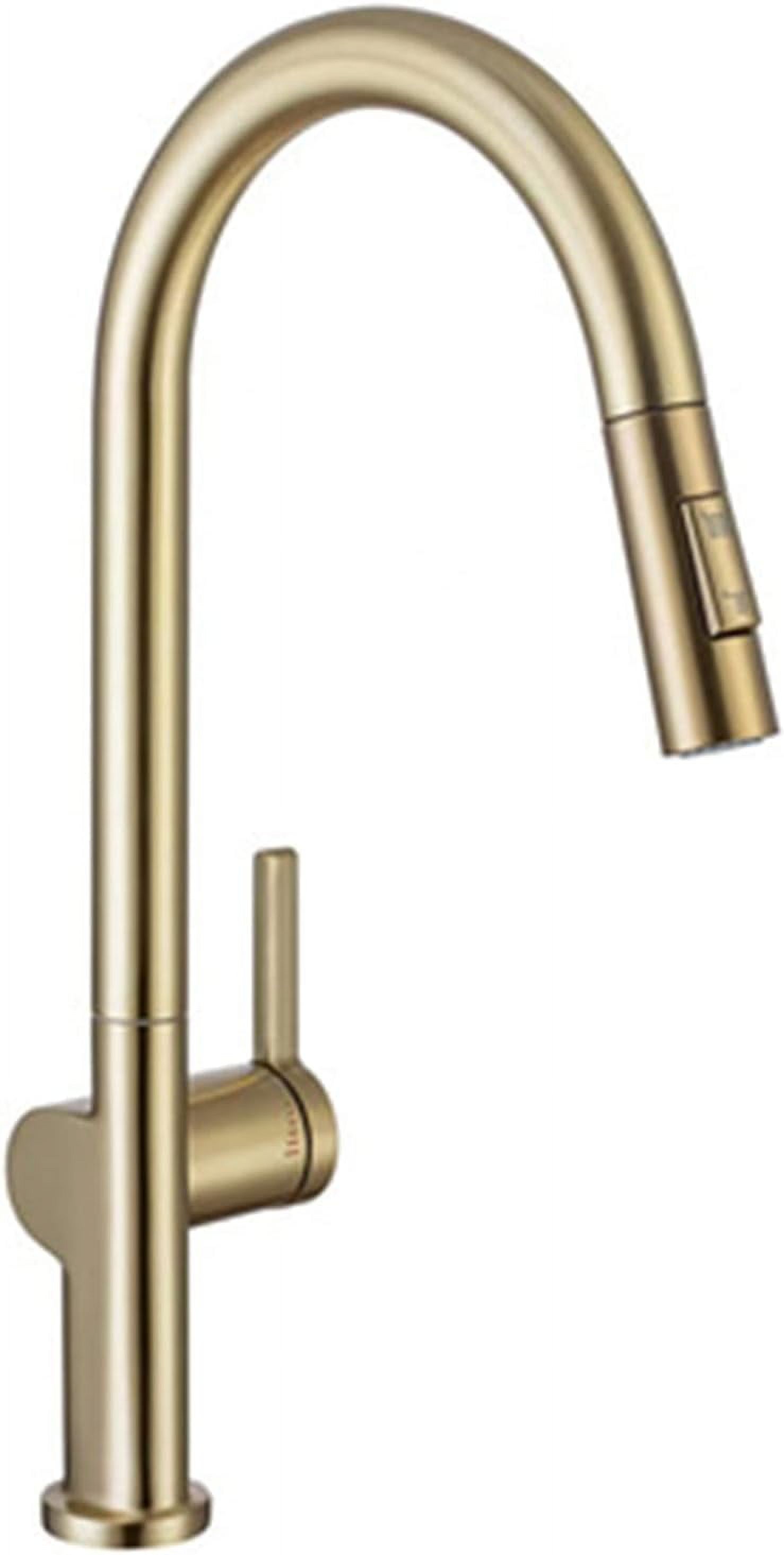 Kitchen Faucet, Kitchen Faucet with Pull Down Sprayer Brass Single