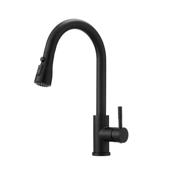 Kitchen Faucet Kitchen Sink Faucet, Black Kitchen Faucets with Pull out Sprayer Stainless Steel Kitchen Faucet,Pull Down Kitchen Faucet