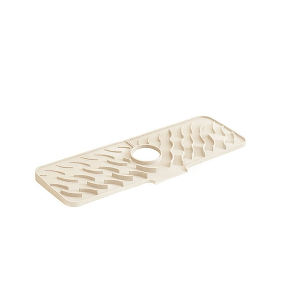 Kitchen Faucet Mat Efficient Self Draining Slope Protector Guard Flexible Silicone Tidy Area Drying Rack