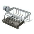 thumbnail image 1 of Kitchen Faucet Organizer 2024 Multifunction Dish Sponge Holder Over Faucet Caddy Organizer Rack for Round Water Pipe, 1 of 4