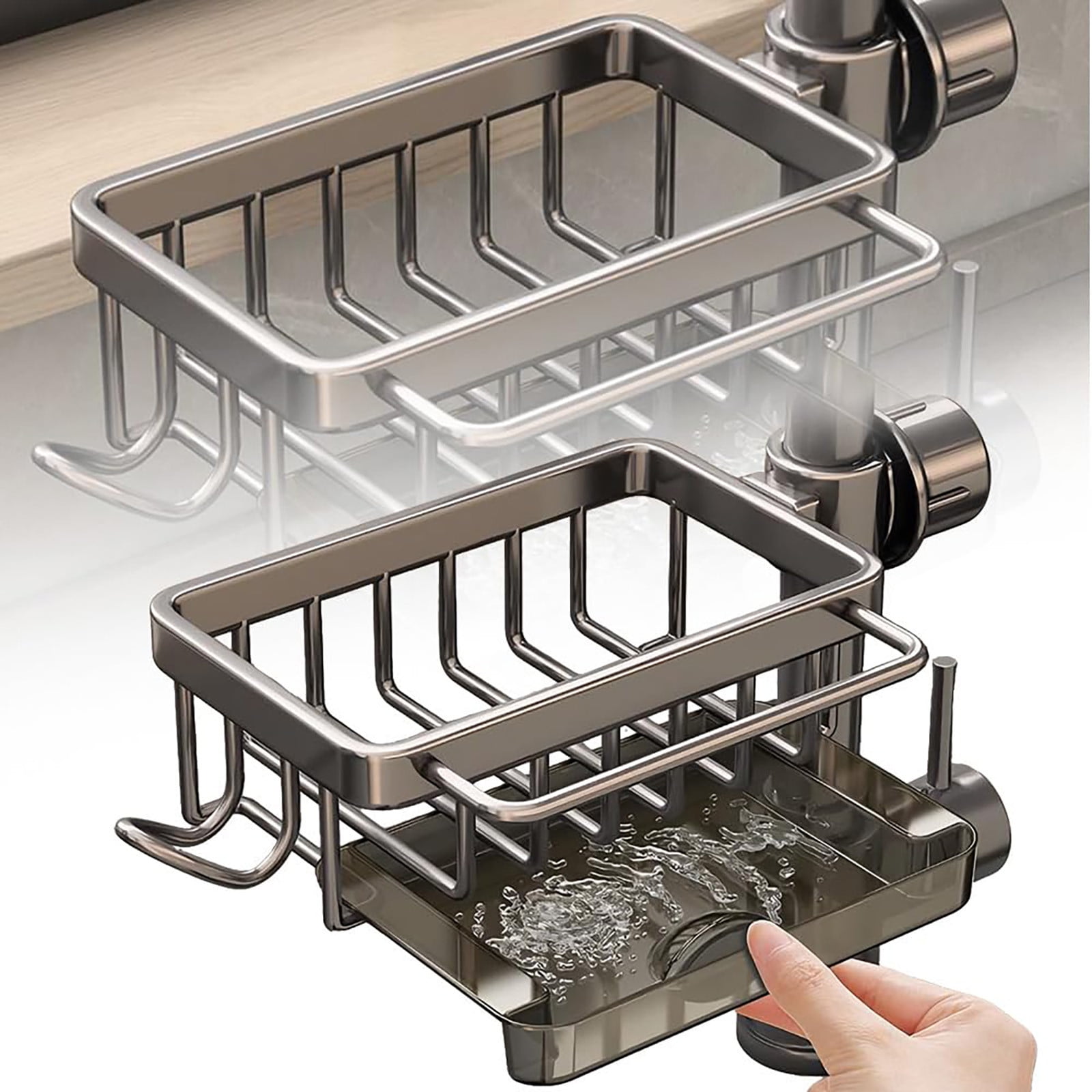 Kitchen Faucet Organizer 2024 New Dish Sponge Holder Over Faucet
