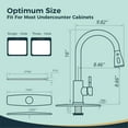 thumbnail image 1 of Kitchen Faucet with Pause Button, High Arc Single Handle Kitchen Sink Faucets with Pull Down Sprayer, Premium Brushed Nickel with Deck Plate Suit to 1 or 3 Holes, 1 of 8
