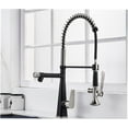 thumbnail image 1 of Kitchen Faucet with Pull Down Sprayer,Brass Kitchen Sink Faucet with 2 Functions Sprayer,Deck Mounted 360° Rotation Kitchen Sink Mixer Taps, Single Handle Single Hole,Brushed,A, 1 of 8