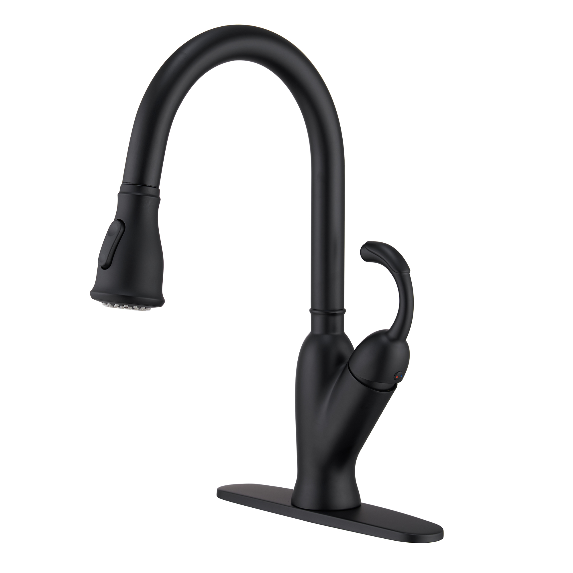 Kraus Britt Commercial Style Pull-Down Single Handle Kitchen Faucet in ...