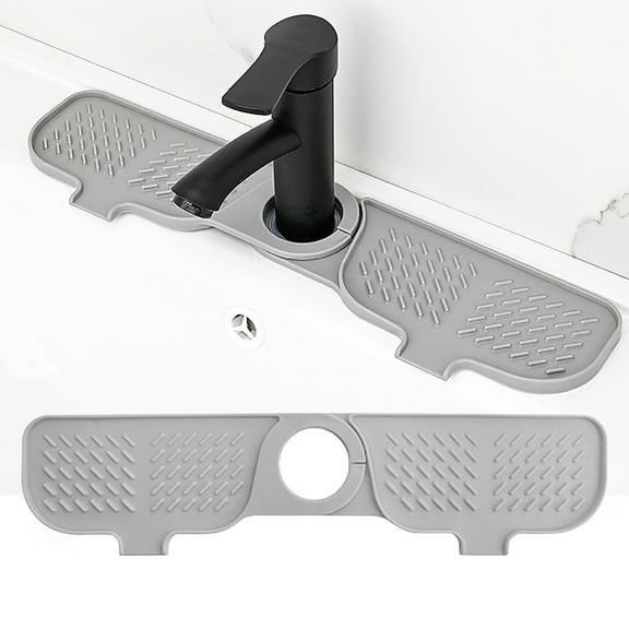 Kitchen Faucet Sink Draining Mat | Diatomite Absorbent Water Guard Tray – Fast Drying Universal 42x10cm Pad | Non-Slip, Durable, Easy Clean for Kitchen, Bathroom, Laundry