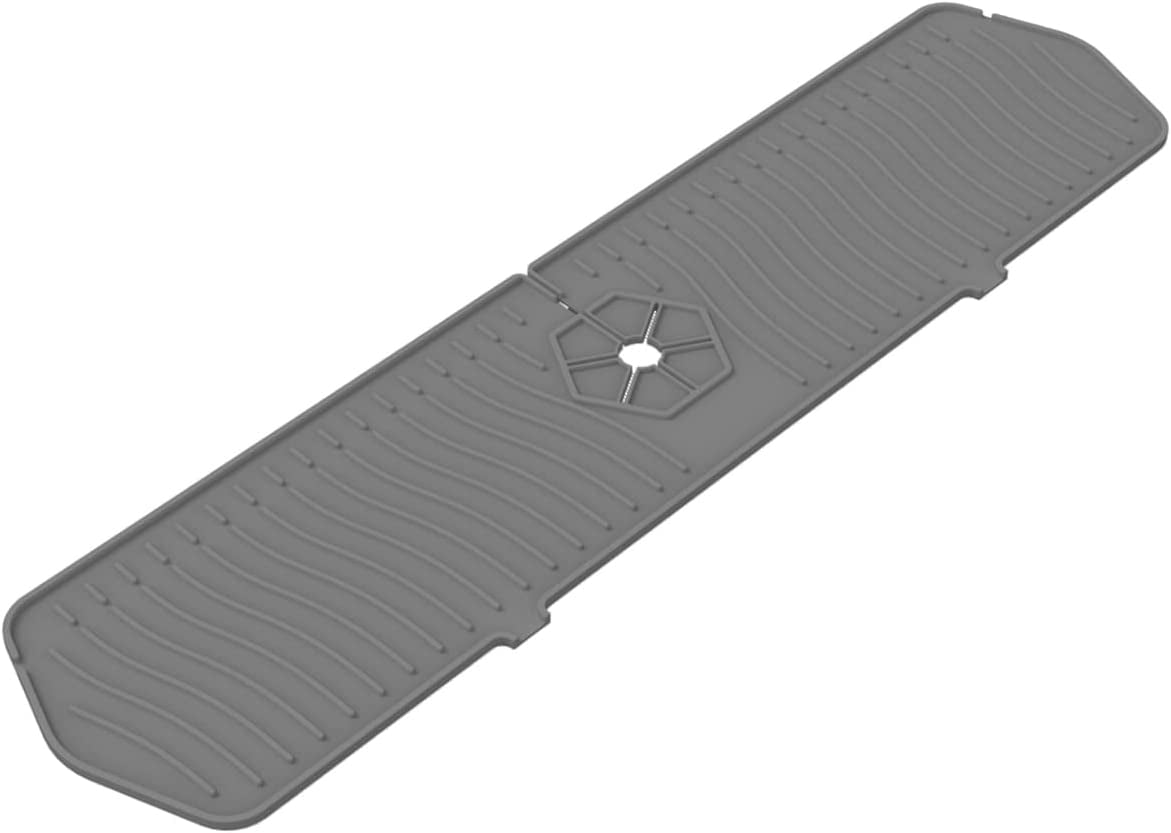 Kitchen Faucet Sink Splash Guard. 24" x 5.6'' Upgrade Silicone Faucet