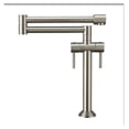 thumbnail image 1 of Kitchen Faucet Solid Brass Crane For Kitchen Deck Mounted Sink Mixer Foldable Nickel Brushed/Gold/Chrome/ORB/Black ,360° Swivel Spout, 1 of 7