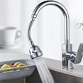 thumbnail image 1 of Kitchen Faucet Sprayer Attachment, Movable Faucet Extender for Kitchen Sink, 360° Rotatable Sink Faucet Head Anti-Splash Tap Booster Shower and Water Saving Faucet for Kitchen, 1 of 6
