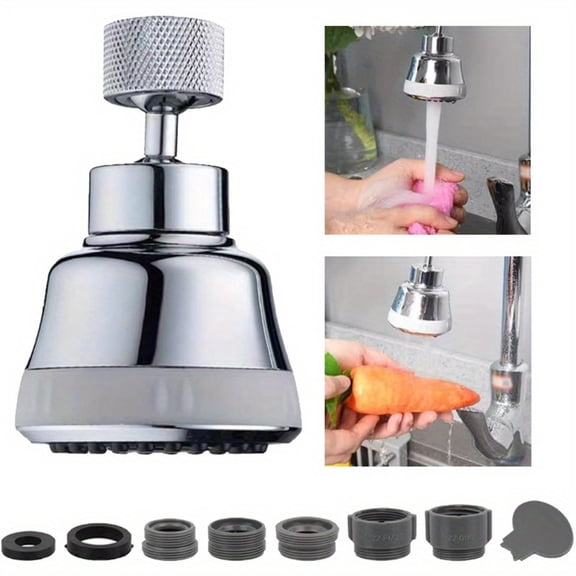 Kitchen Faucet Sprayer Attachment, Swivel Faucet Aerator,Tap Aerator Faucet Nozzle,Applicable for Kitchen Sink,Ideal for Home Cooks, Families and Renters