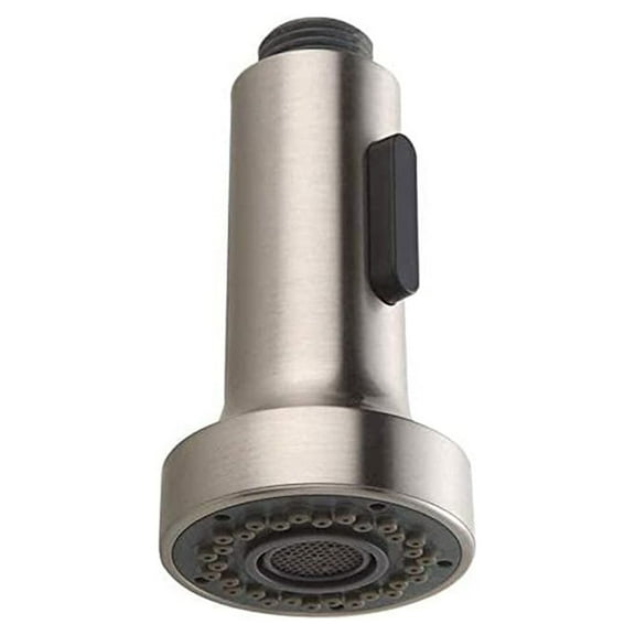 Kitchen Faucet Sprayer Head, Angle Simple Pull Out Sink Faucet Spray Head Nozzle, Kitchen Pull Down Faucet Nozzle Spout Replacement Part 2 Functions, Brushed Nickel