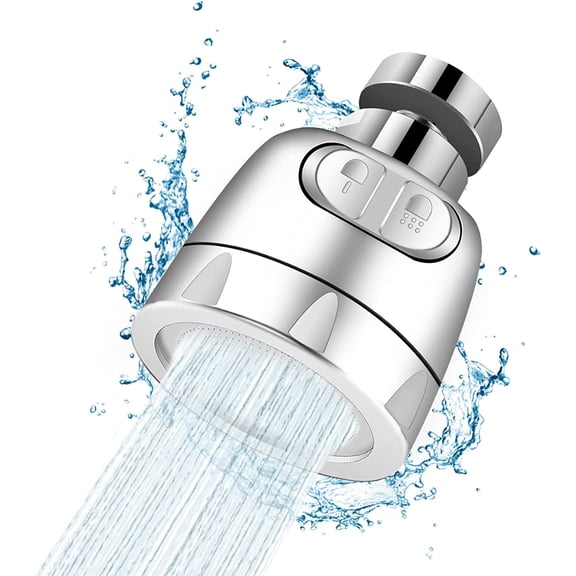 Kitchen Faucet Sprayer Head, Attachment 360 Rotatable Moveable Kitchen Tap Head, High Pressure Faucet Booster, Easy to Wash Dishes, Wash Vegetables and Wash Fruit