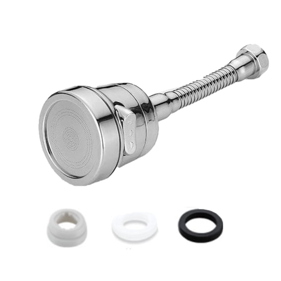 Kitchen Faucet Sprayer Head with 360 Degree Swivel, 3 Spray Modes Water Saving Aerator Attachment for Sink, Universal Adapter for Most Faucets
